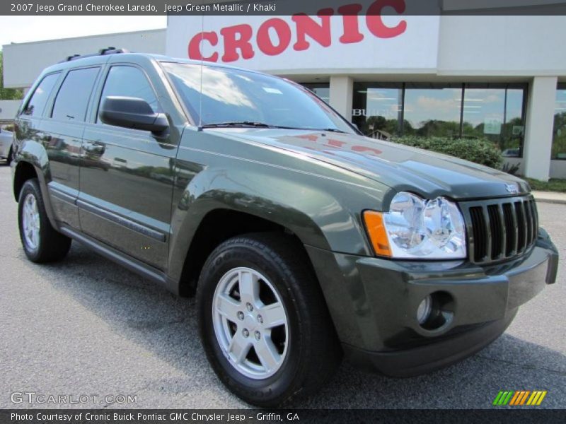 Jeep Green Metallic / Khaki 2007 Jeep Grand Cherokee Laredo