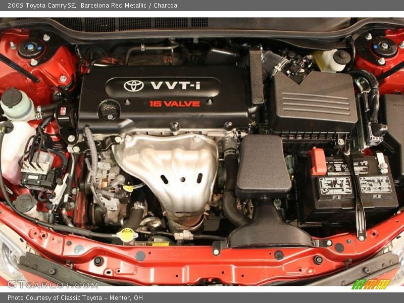 Barcelona Red Metallic / Charcoal 2009 Toyota Camry SE