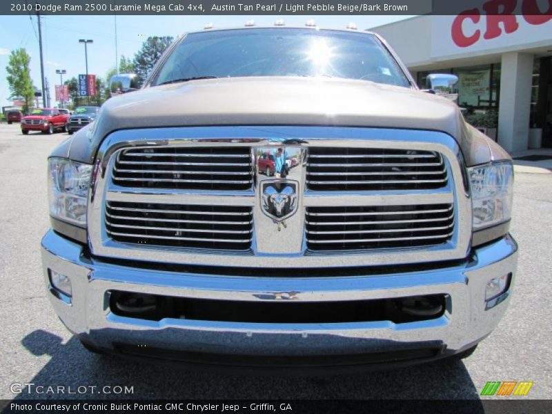 Austin Tan Pearl / Light Pebble Beige/Bark Brown 2010 Dodge Ram 2500 Laramie Mega Cab 4x4