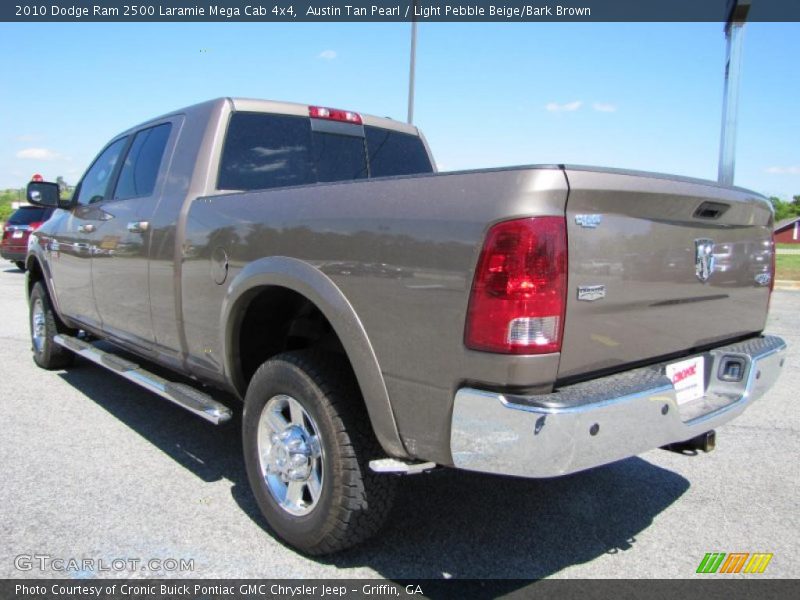 Austin Tan Pearl / Light Pebble Beige/Bark Brown 2010 Dodge Ram 2500 Laramie Mega Cab 4x4