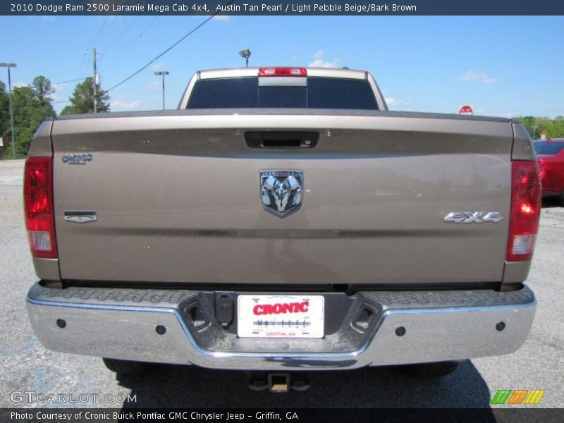 Austin Tan Pearl / Light Pebble Beige/Bark Brown 2010 Dodge Ram 2500 Laramie Mega Cab 4x4