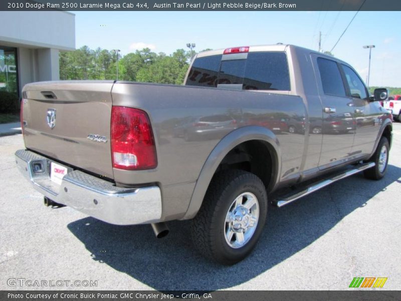 Austin Tan Pearl / Light Pebble Beige/Bark Brown 2010 Dodge Ram 2500 Laramie Mega Cab 4x4