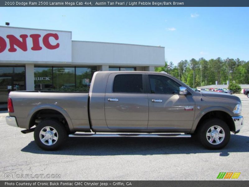 Austin Tan Pearl / Light Pebble Beige/Bark Brown 2010 Dodge Ram 2500 Laramie Mega Cab 4x4