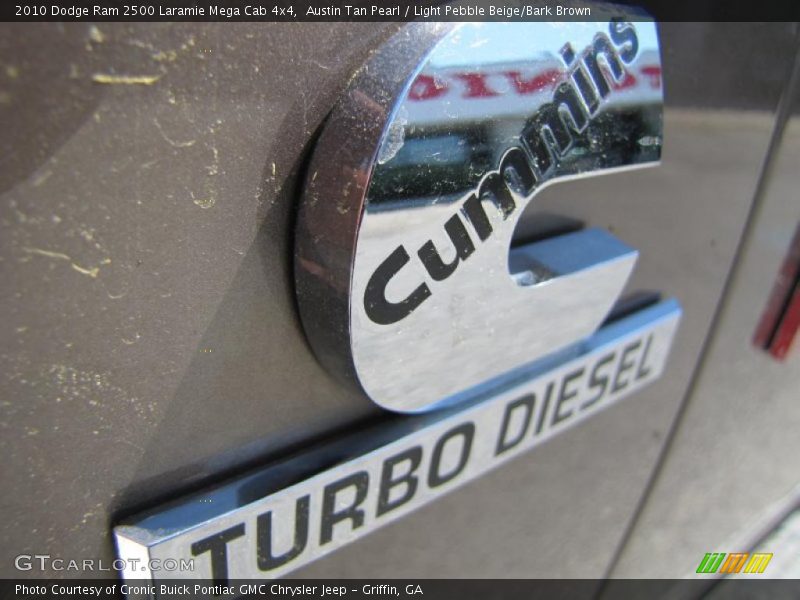 Austin Tan Pearl / Light Pebble Beige/Bark Brown 2010 Dodge Ram 2500 Laramie Mega Cab 4x4