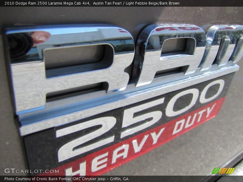 Austin Tan Pearl / Light Pebble Beige/Bark Brown 2010 Dodge Ram 2500 Laramie Mega Cab 4x4