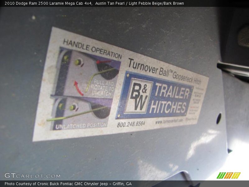 Austin Tan Pearl / Light Pebble Beige/Bark Brown 2010 Dodge Ram 2500 Laramie Mega Cab 4x4