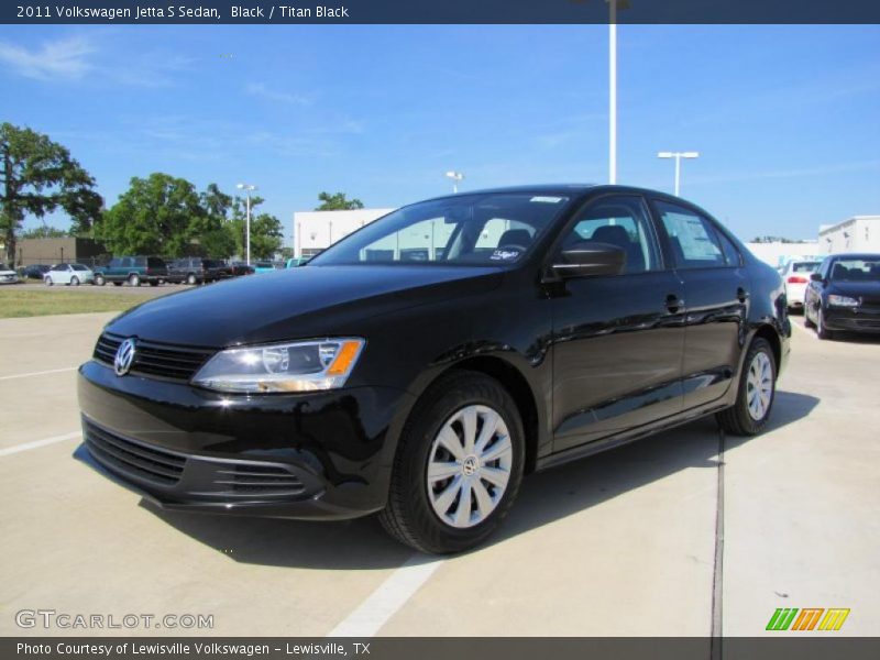 Black / Titan Black 2011 Volkswagen Jetta S Sedan