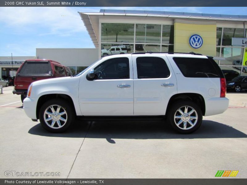 Summit White / Ebony 2008 GMC Yukon SLE