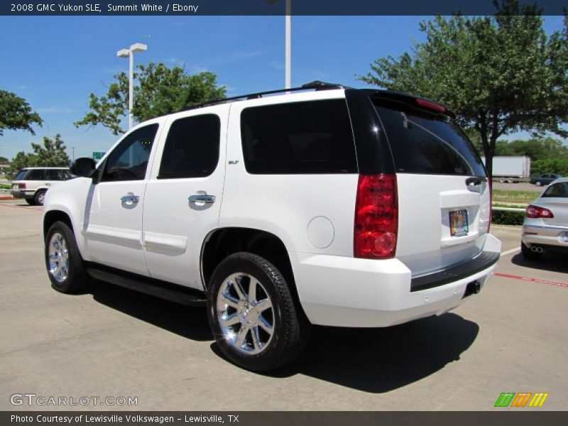 Summit White / Ebony 2008 GMC Yukon SLE