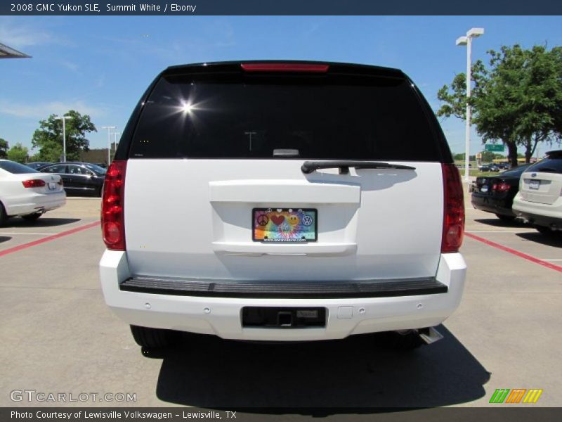 Summit White / Ebony 2008 GMC Yukon SLE