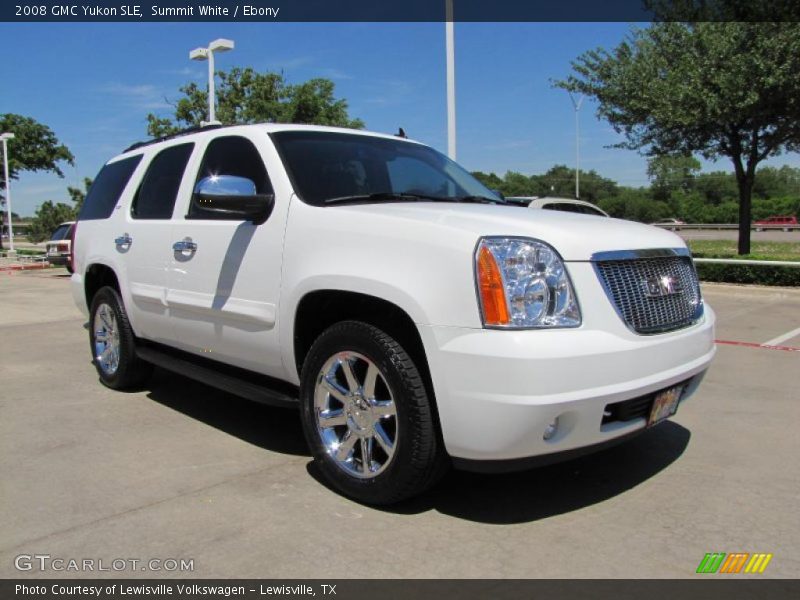 Summit White / Ebony 2008 GMC Yukon SLE