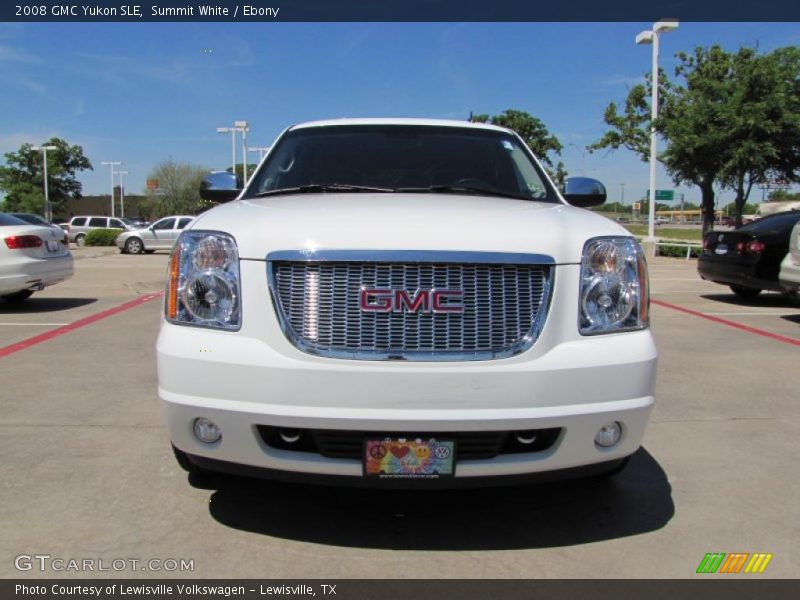 Summit White / Ebony 2008 GMC Yukon SLE