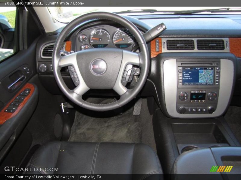 Summit White / Ebony 2008 GMC Yukon SLE