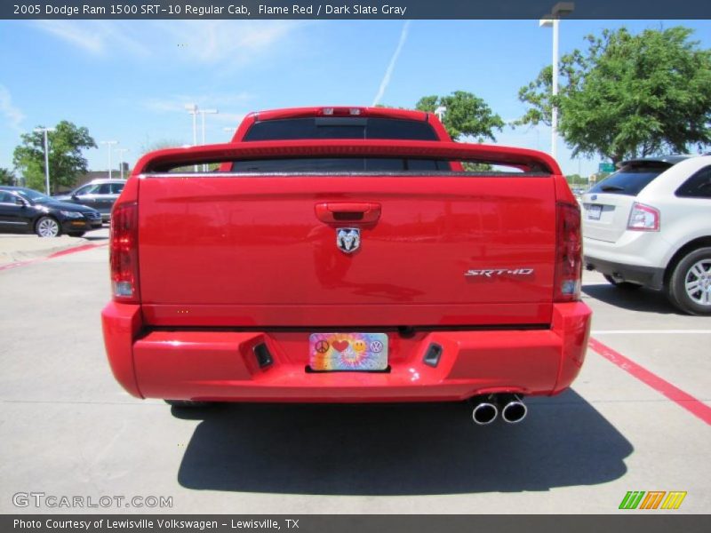 Flame Red / Dark Slate Gray 2005 Dodge Ram 1500 SRT-10 Regular Cab