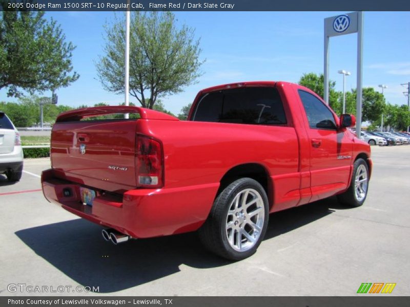 Flame Red / Dark Slate Gray 2005 Dodge Ram 1500 SRT-10 Regular Cab