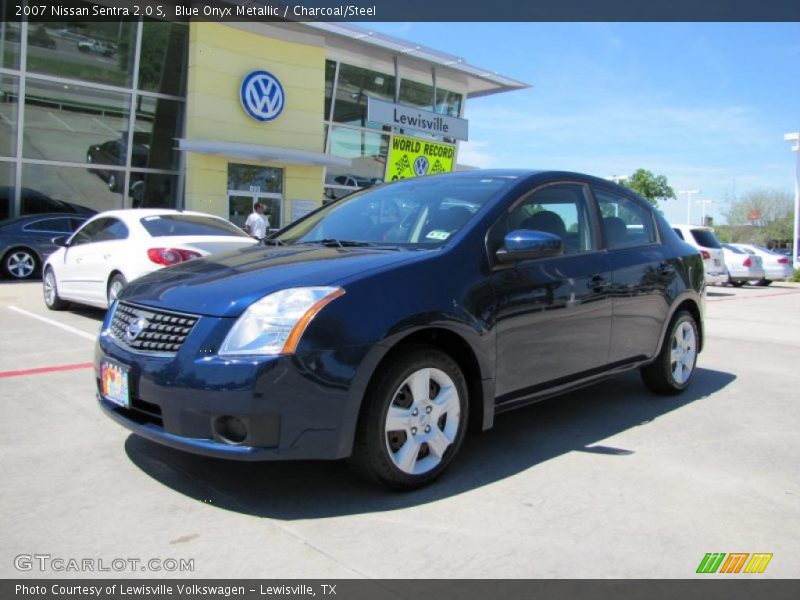 Blue Onyx Metallic / Charcoal/Steel 2007 Nissan Sentra 2.0 S
