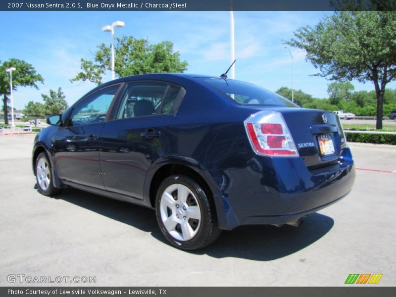 Blue Onyx Metallic / Charcoal/Steel 2007 Nissan Sentra 2.0 S