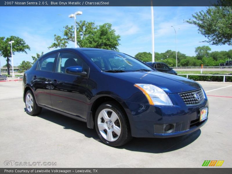 Blue Onyx Metallic / Charcoal/Steel 2007 Nissan Sentra 2.0 S