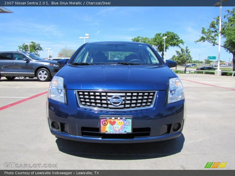 Blue Onyx Metallic / Charcoal/Steel 2007 Nissan Sentra 2.0 S