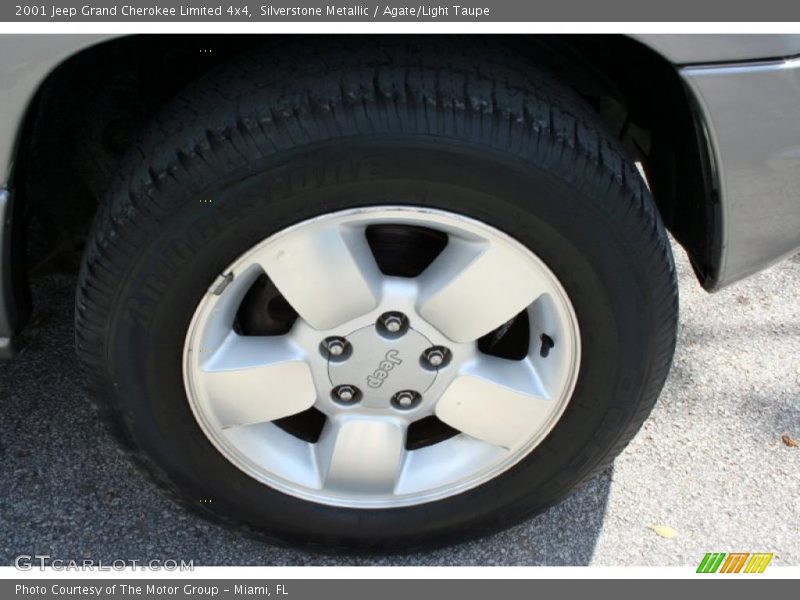 Silverstone Metallic / Agate/Light Taupe 2001 Jeep Grand Cherokee Limited 4x4