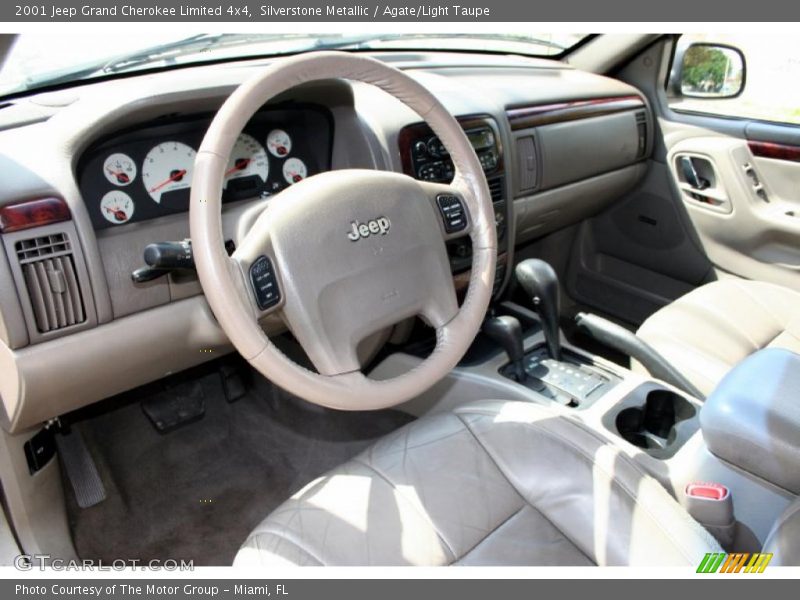 Silverstone Metallic / Agate/Light Taupe 2001 Jeep Grand Cherokee Limited 4x4