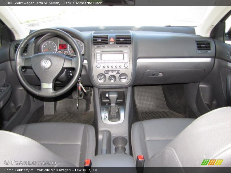 Black / Anthracite Black 2008 Volkswagen Jetta SE Sedan