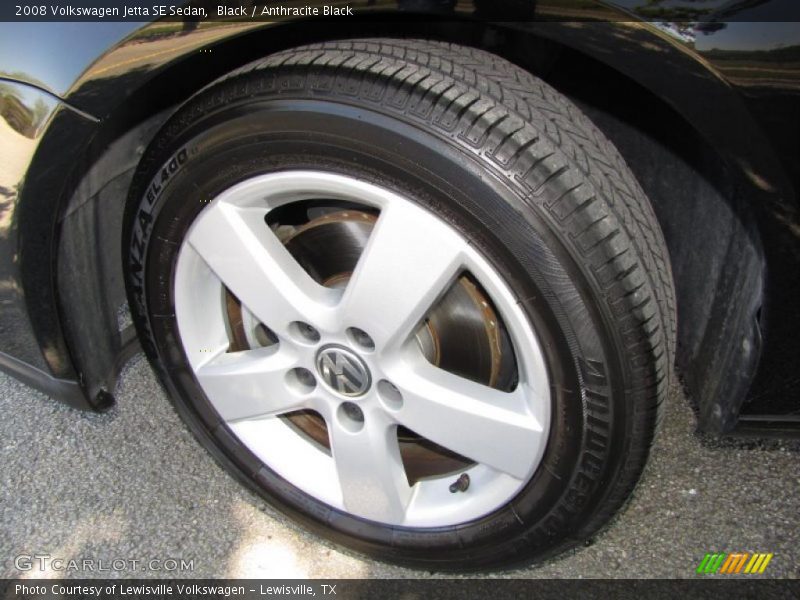 Black / Anthracite Black 2008 Volkswagen Jetta SE Sedan