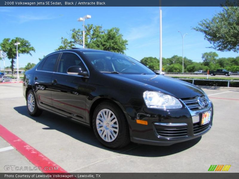 Black / Anthracite Black 2008 Volkswagen Jetta SE Sedan