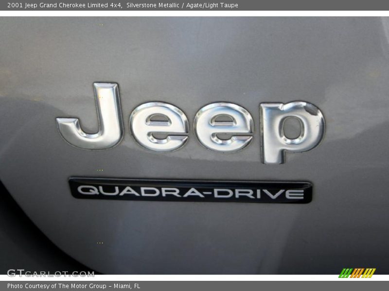 Silverstone Metallic / Agate/Light Taupe 2001 Jeep Grand Cherokee Limited 4x4