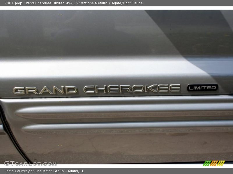 Silverstone Metallic / Agate/Light Taupe 2001 Jeep Grand Cherokee Limited 4x4