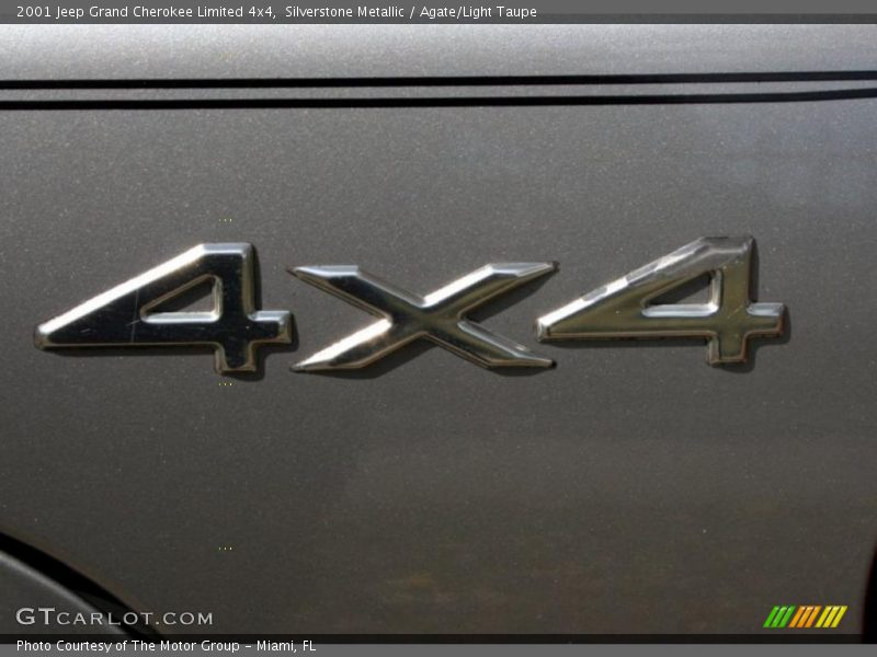Silverstone Metallic / Agate/Light Taupe 2001 Jeep Grand Cherokee Limited 4x4