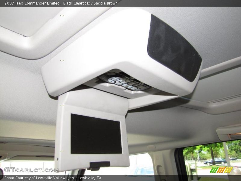 Black Clearcoat / Saddle Brown 2007 Jeep Commander Limited