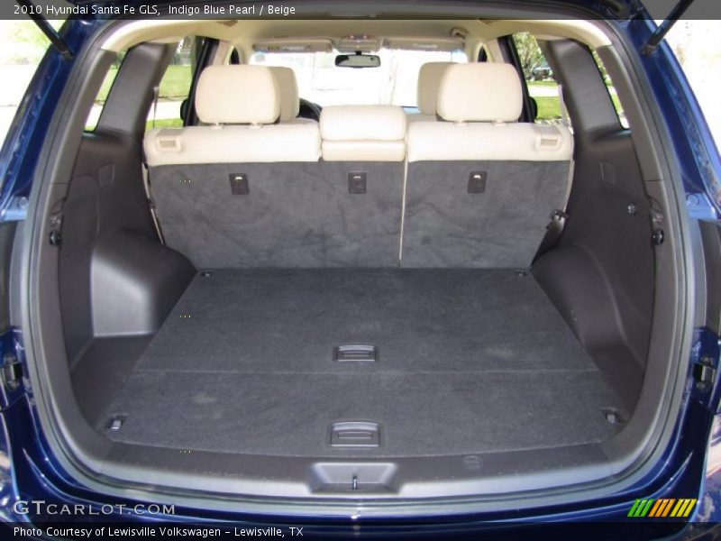 Indigo Blue Pearl / Beige 2010 Hyundai Santa Fe GLS