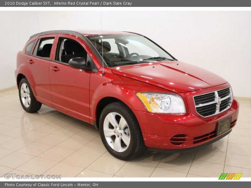 Inferno Red Crystal Pearl / Dark Slate Gray 2010 Dodge Caliber SXT