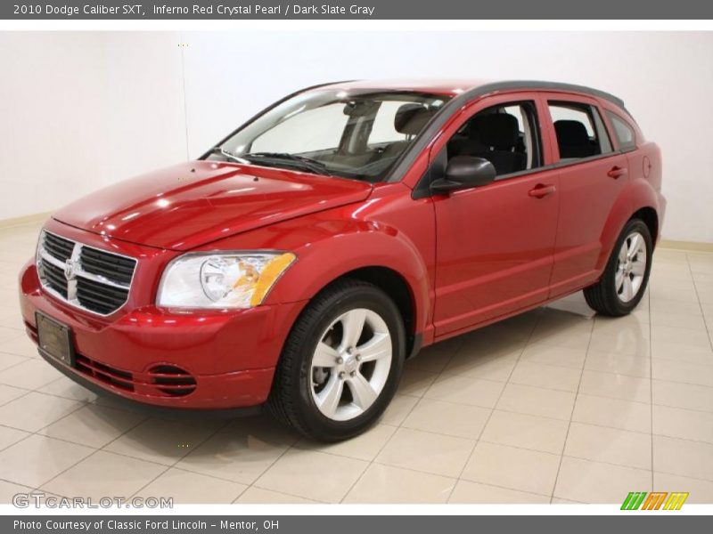 Inferno Red Crystal Pearl / Dark Slate Gray 2010 Dodge Caliber SXT