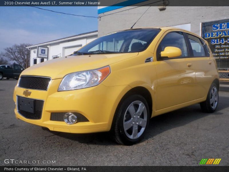 Summer Yellow / Neutral 2010 Chevrolet Aveo Aveo5 LT