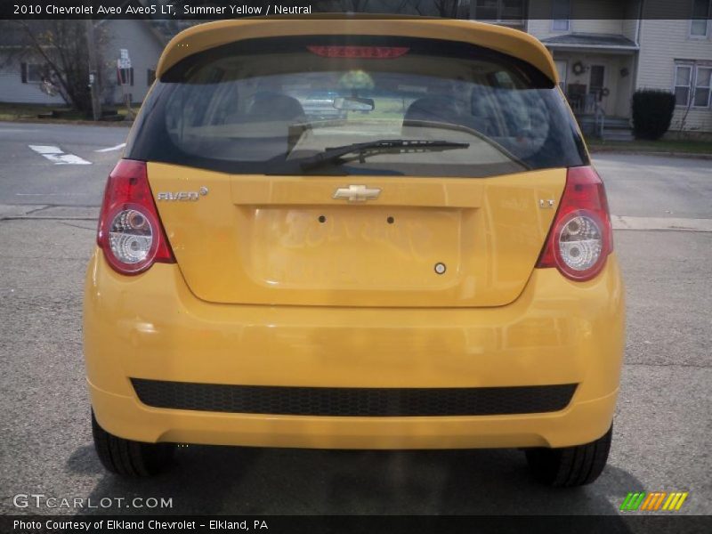 Summer Yellow / Neutral 2010 Chevrolet Aveo Aveo5 LT