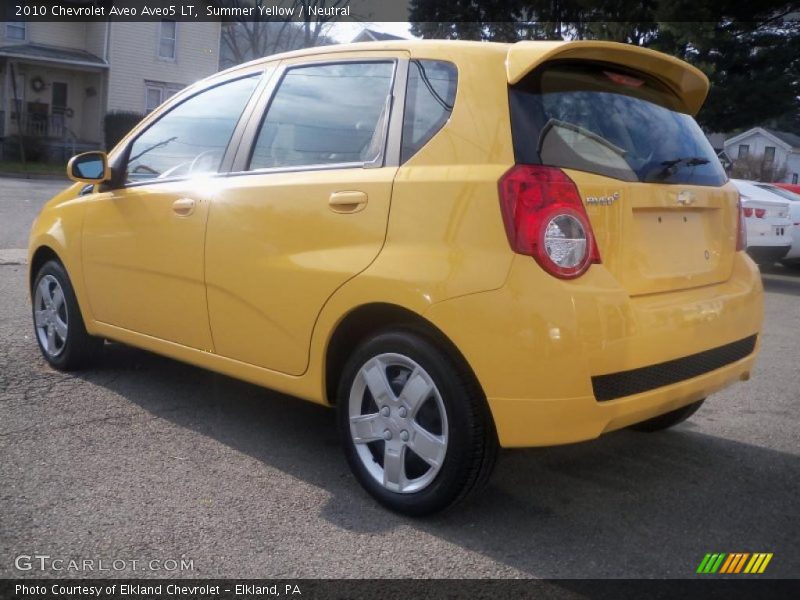 Summer Yellow / Neutral 2010 Chevrolet Aveo Aveo5 LT