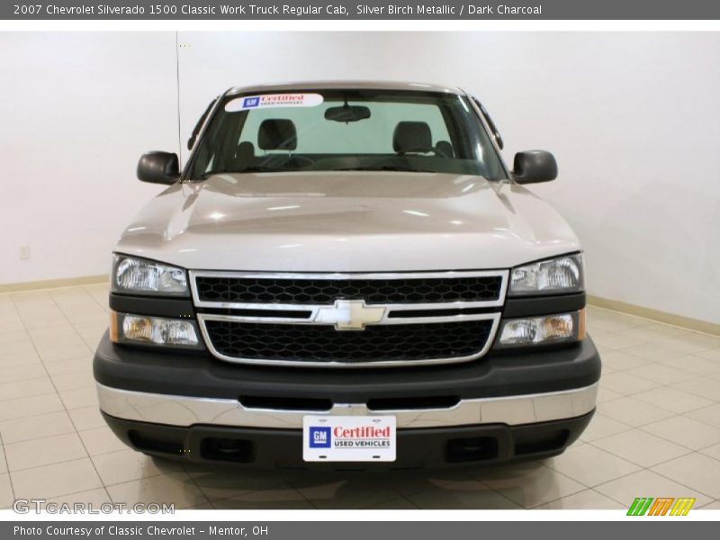 Silver Birch Metallic / Dark Charcoal 2007 Chevrolet Silverado 1500 Classic Work Truck Regular Cab