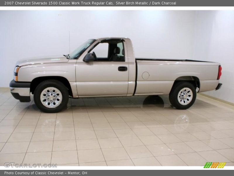 Silver Birch Metallic / Dark Charcoal 2007 Chevrolet Silverado 1500 Classic Work Truck Regular Cab