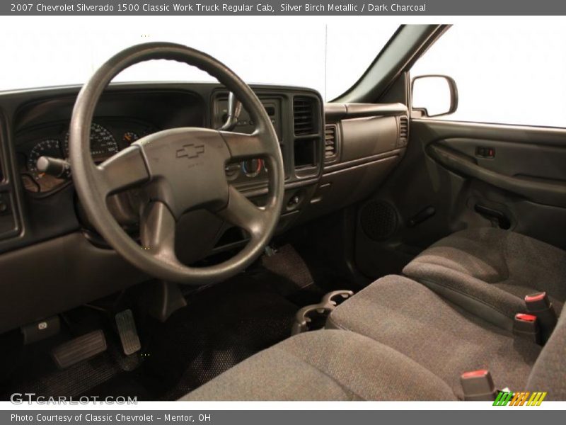 Silver Birch Metallic / Dark Charcoal 2007 Chevrolet Silverado 1500 Classic Work Truck Regular Cab