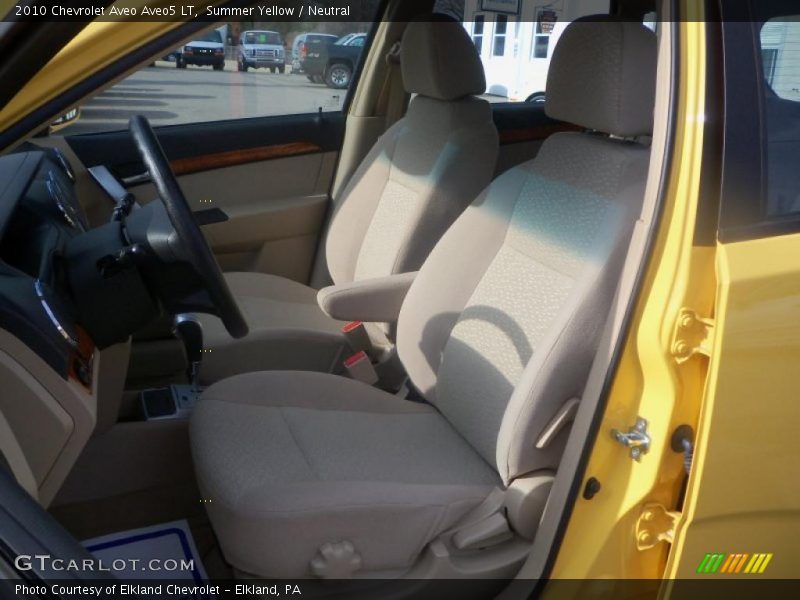 Summer Yellow / Neutral 2010 Chevrolet Aveo Aveo5 LT