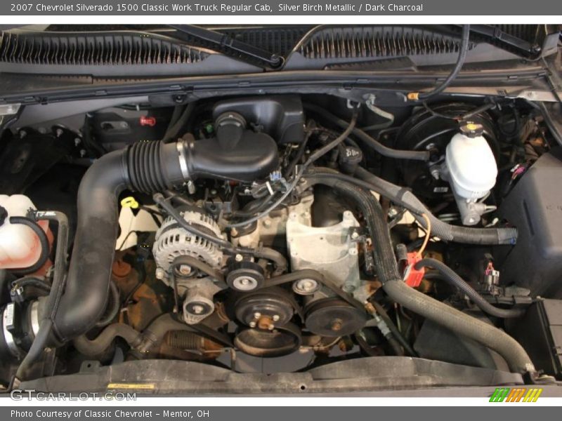 Silver Birch Metallic / Dark Charcoal 2007 Chevrolet Silverado 1500 Classic Work Truck Regular Cab