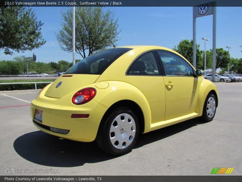 Sunflower Yellow / Black 2010 Volkswagen New Beetle 2.5 Coupe