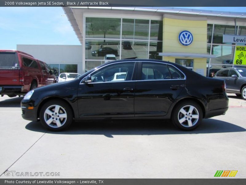 Black / Anthracite Black 2008 Volkswagen Jetta SE Sedan