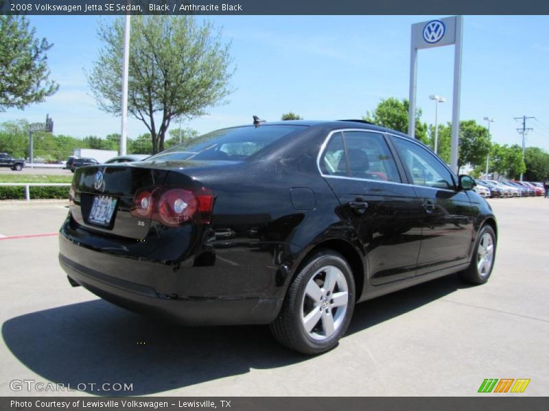 Black / Anthracite Black 2008 Volkswagen Jetta SE Sedan