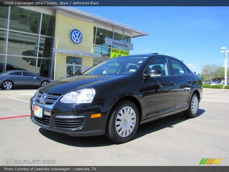 Black / Anthracite Black 2008 Volkswagen Jetta S Sedan