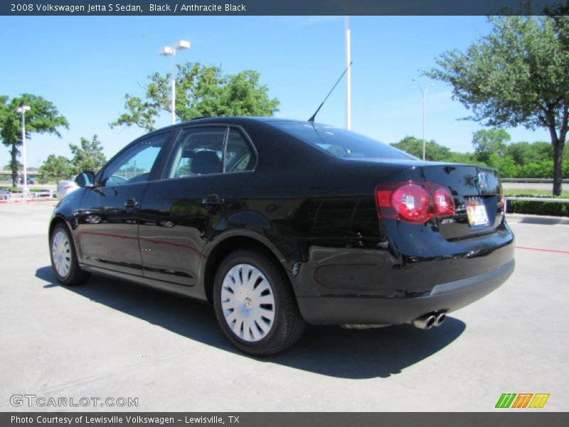 Black / Anthracite Black 2008 Volkswagen Jetta S Sedan
