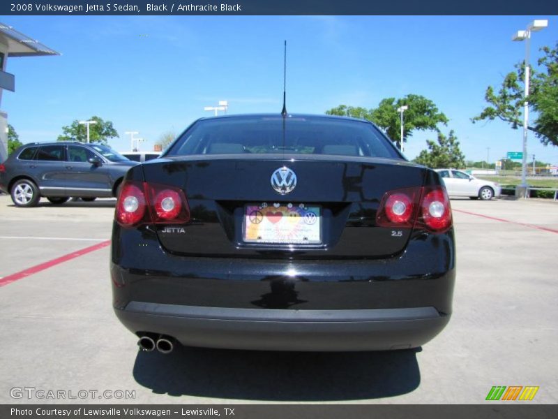 Black / Anthracite Black 2008 Volkswagen Jetta S Sedan