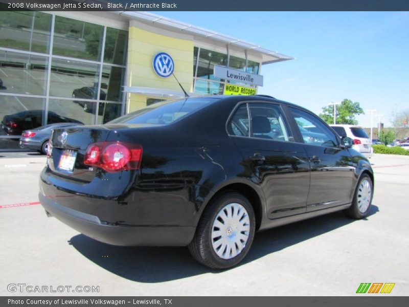 Black / Anthracite Black 2008 Volkswagen Jetta S Sedan